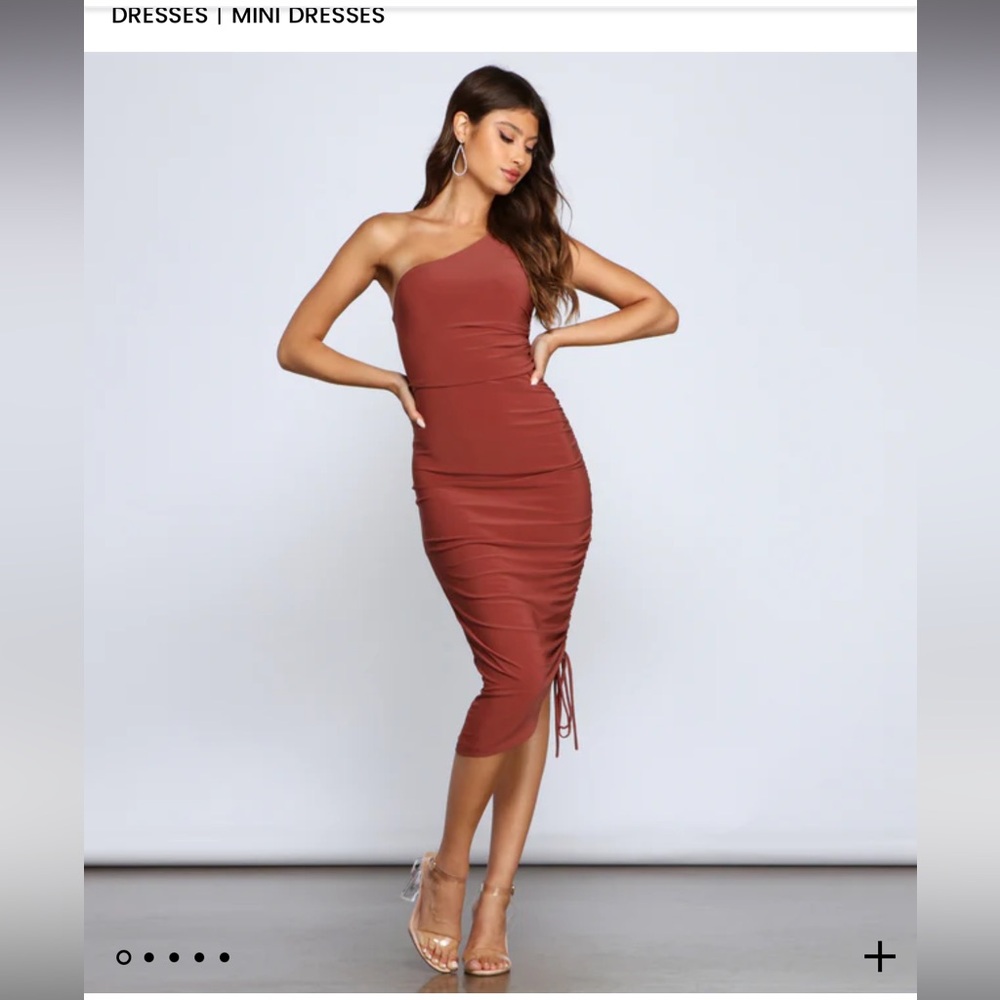 Windsor Midi Dress with Strapoy Back